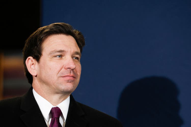 Ron DeSantis Campaigns For President In Iowa On Caucus Day