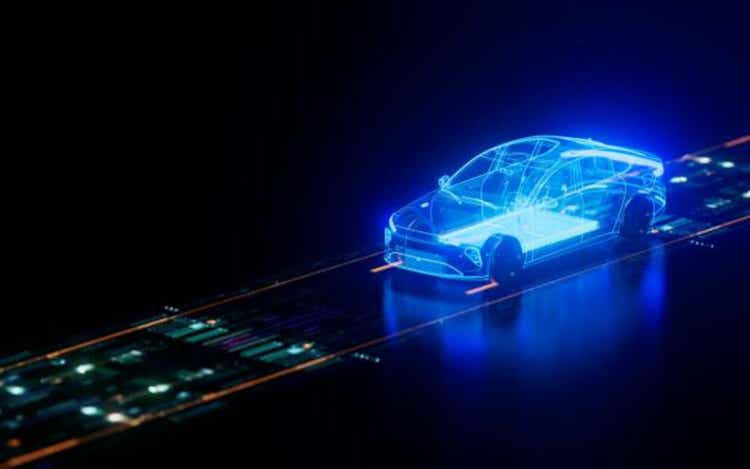 Driverless Autonomous Self Driving Artificial Intelligence Lithium Battery Electric Vehicle Lidar Avoidance