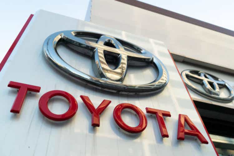 President of Toyota Motor Corp treats Akio Toyoda press