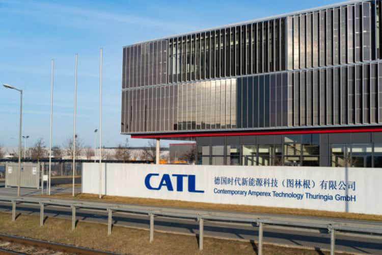 CATL Contemporary Amperex Technology Co. Limited electric vehicle battery manufacturer, battery factory, Automotive News Europe, Sustainable Mobility Solutions in Arnstadt, Germany - February 05, 2024