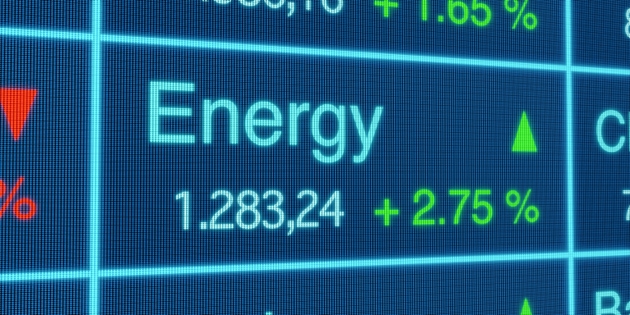 Energy sector index, stock exchange.