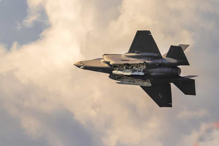 F35 Lightning II in flight at Belgian Air Force Days Airshow