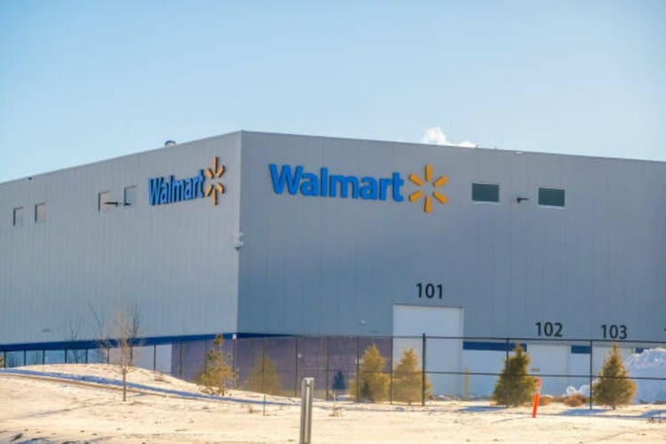 A Walmart warehouse, Canada Logistics PDC, Chain retailer.