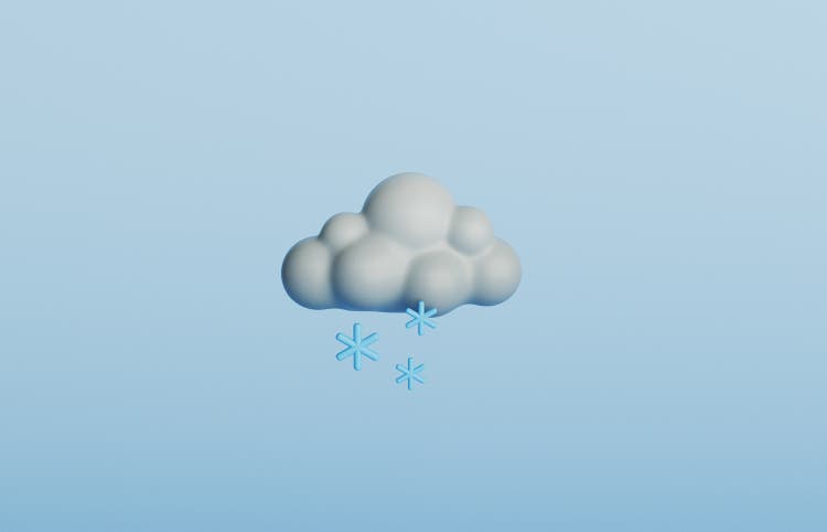 Cloud with snow icon
