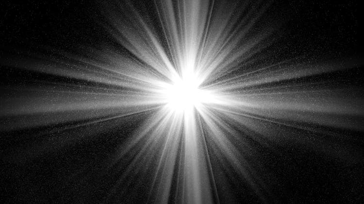 Exploding abstract lights background