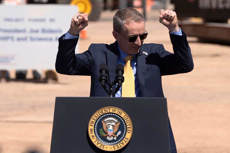 President Biden Speaks At The Intel Ocotillo Campus In Arizona