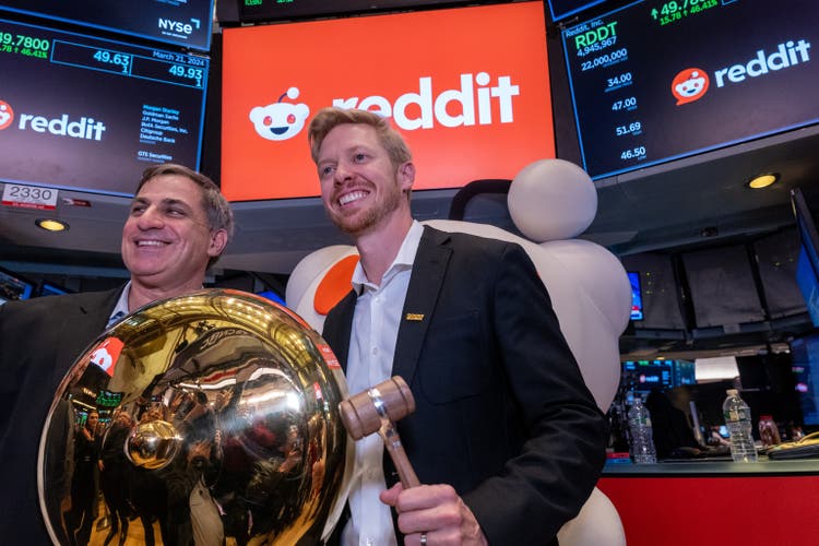 Reddit begins to trade on New York stock exchange