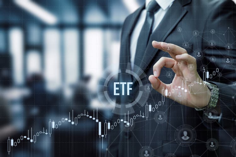 Concept of investment in exchange-traded fund.