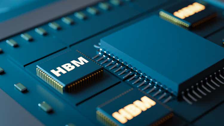 High bandwidth Memory called HBM concepts backgrounds. 3d rendering