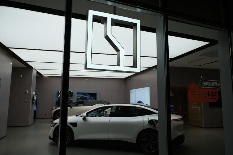 Zeekr electric car store in China