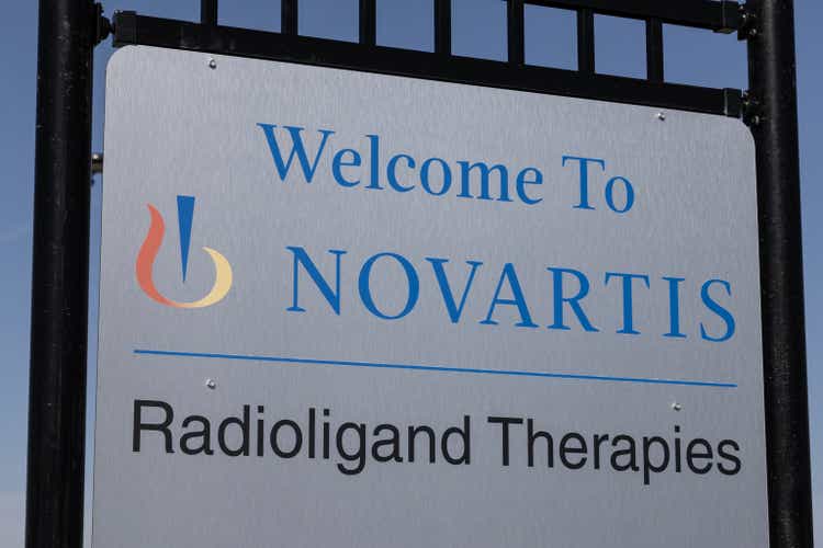 Novartis manufacturing facility. Novartis manufactures radioligand drugs for fighting cancer.