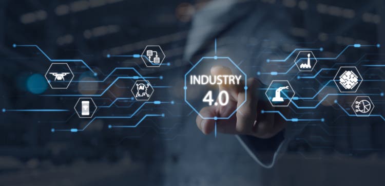 Smart Industry 4.0 Automation Big data industry analysis 4.0, business concept and modern technology