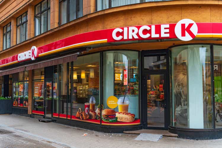 Circle K convenience store in Riga, Latvia