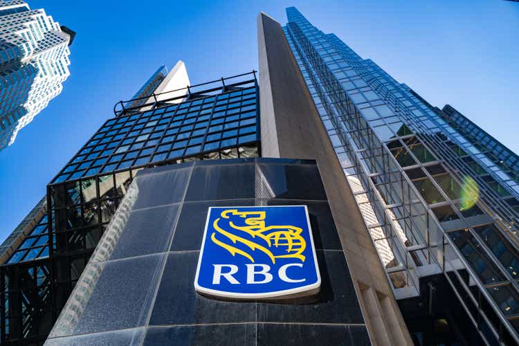Royal Bank Plaza in downtown Toronto. Royal Bank of Canada is a Canadian multinational financial services company.