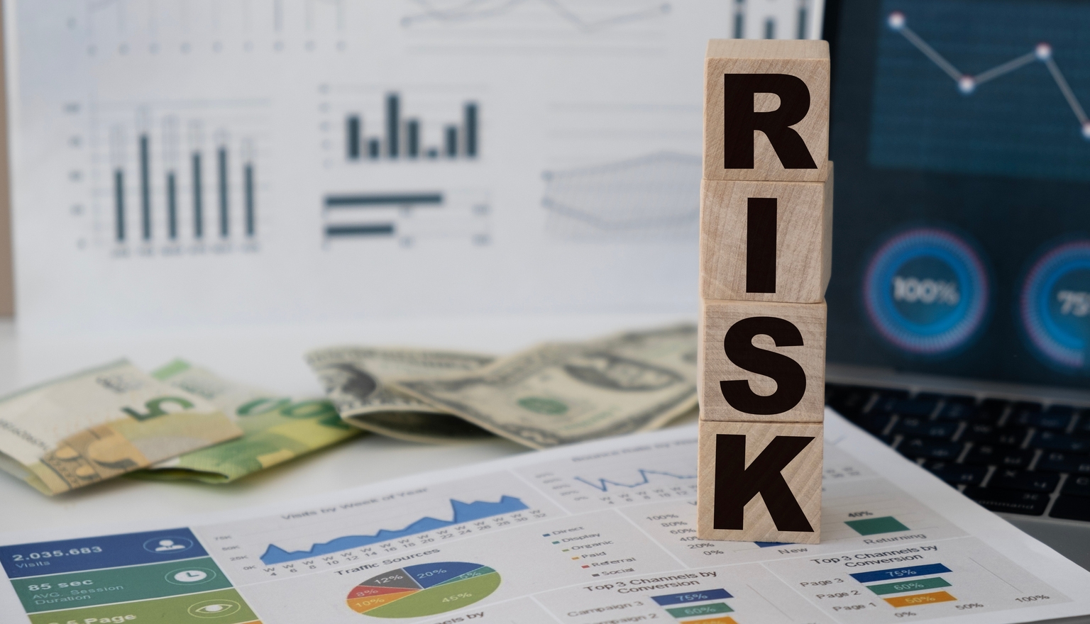 A wooden cube with the alphabet that makes up the word