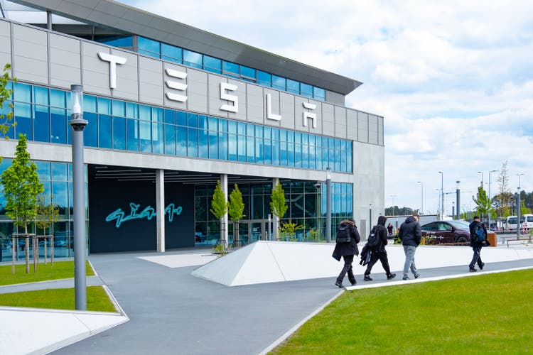 Gigafactory Berlin-Brandenburg Tesla, Automotive industry manufacturing location in Europe, sustainable and efficient facility yet, Berlin, Germany - April 26, 2024