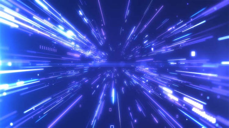 Futuristic speed lights technology data abstract background
