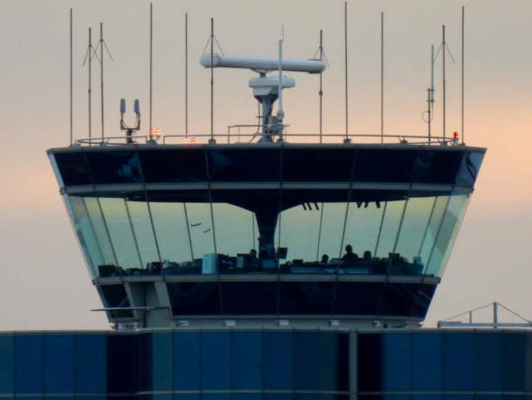 Air Traffic Control Silhouettes