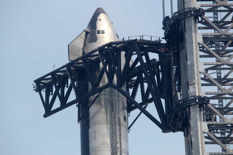 Closeup of SpaceX Starship