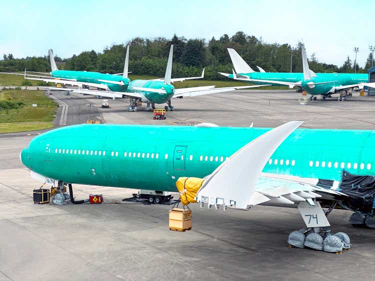 preprodution Boeing 777x at Paine Field, Washington