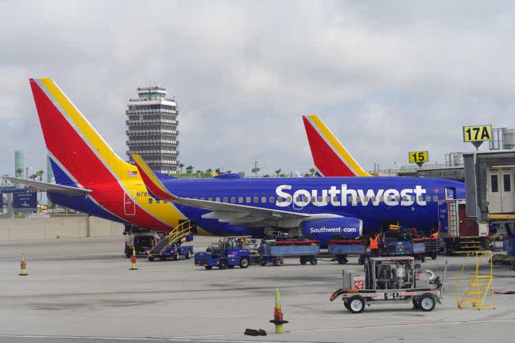 Southwest Boeing 737 at LAX