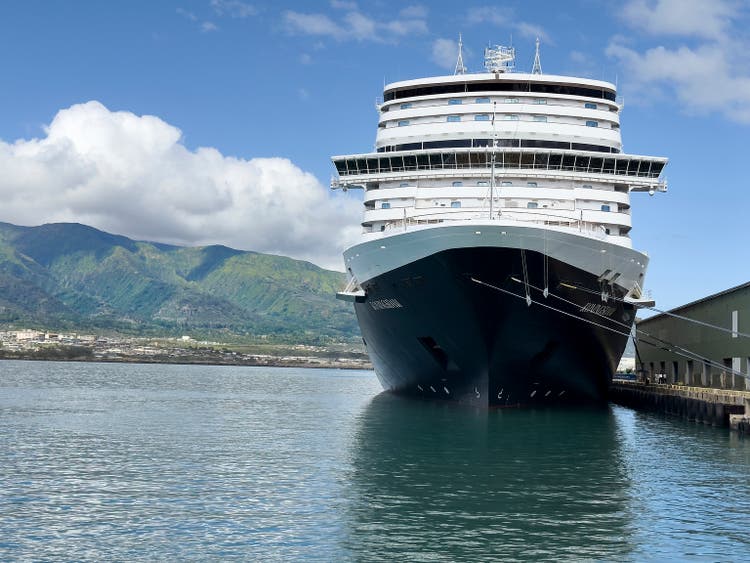 Cruise Ship Docked in Kahului, Maui Hawaii