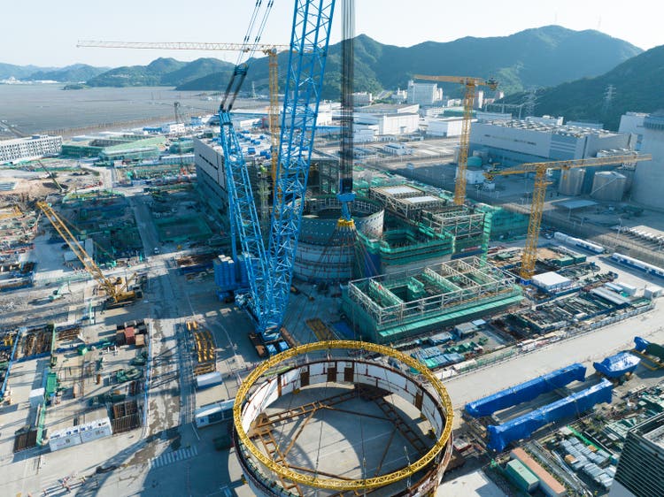 Nuclear power plant under construction