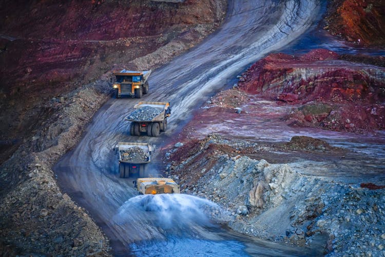 Vibrant Twilight at the Colorful Rio Tinto Mine