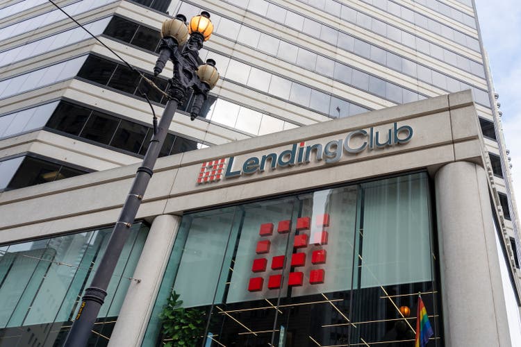 LendingClub headquarters on Market St in San Francisco, CA, USA.