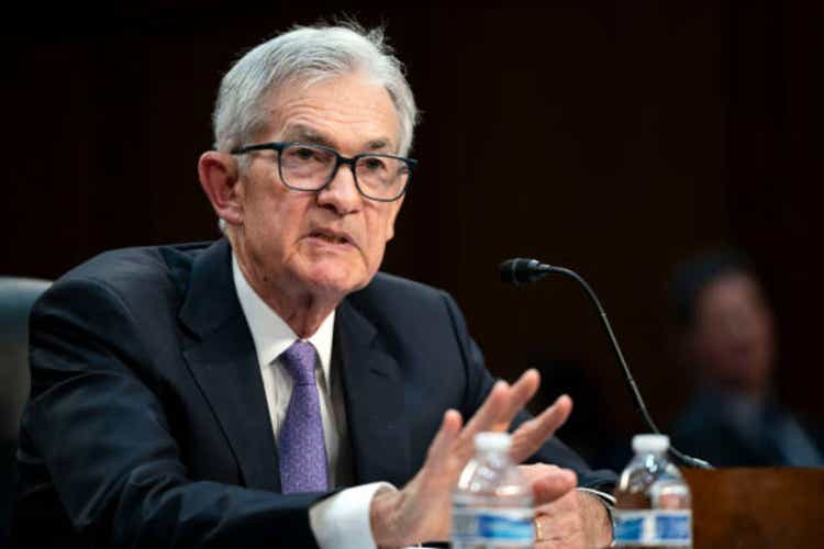 Federal Reserve Chair Jerome Powell Testifies In Senate Banking Hearing