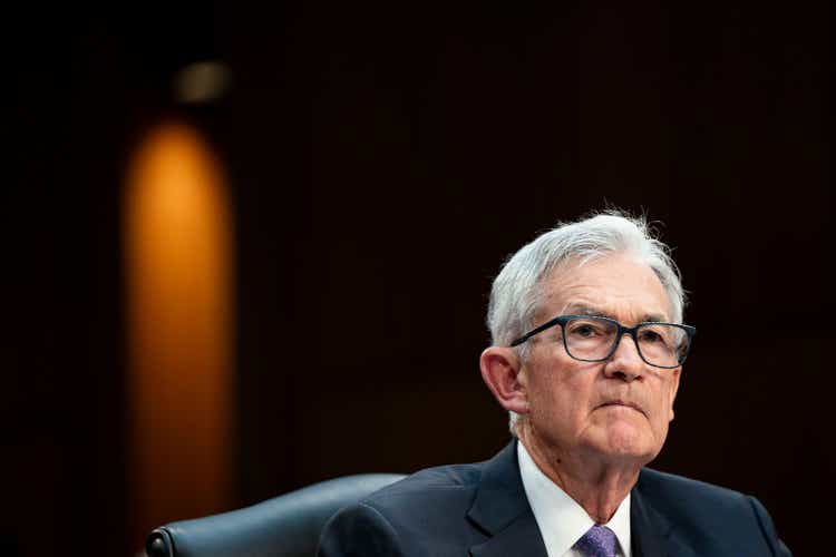 Federal Reserve Chair Jerome Powell Testifies In Senate Banking Hearing