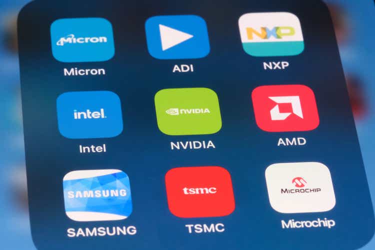 Nvidia, Intel, AMD, Samsung, TSMC, Microchip, Micron, Analog Devices, NXP. Assorted Semiconductor companies