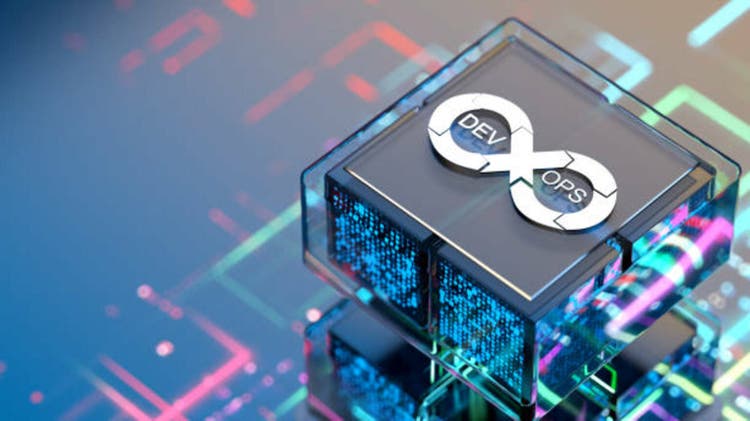Devops concept, login on the digital CPU.