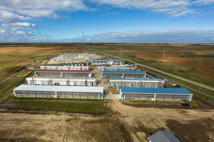 Drone Shot of Data Center in North Dakota