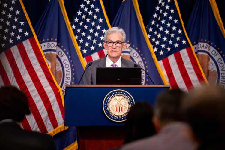 Federal Reserve Chair Powell Holds A News Conference Following The Federal Open Market Committee Meeting