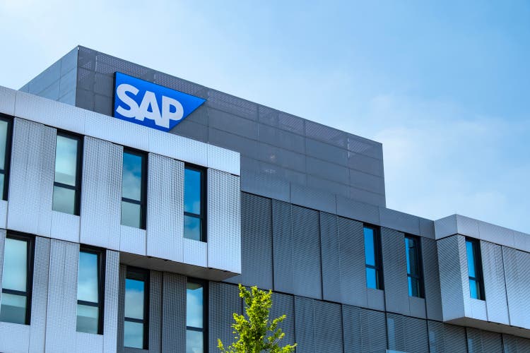 German software SAP SE company, develops enterprise software manage business operation and customer relations, resource planning, St.Leon-Rot, Germany - July 29, 2024