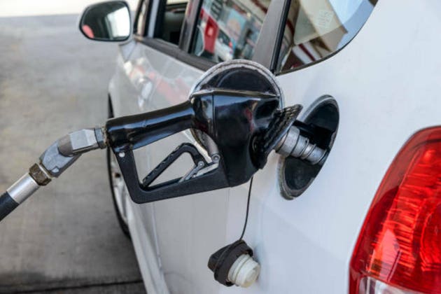 Gasoline Nozzle In Automobile Filler Opening