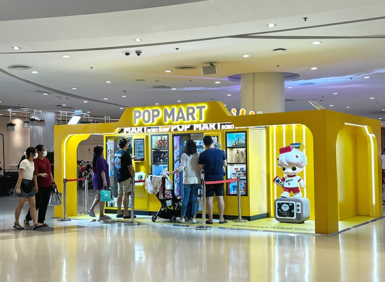 New Popmart vending machine in Central Westgate, Nonthaburi, Thailand.