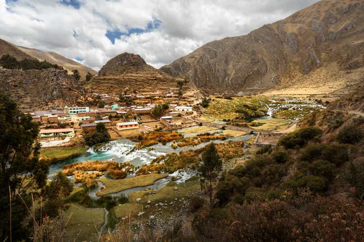 Vilca, Peru: Nestled in a valley between the Andean mountains