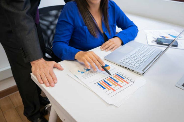 Business team working in an office.