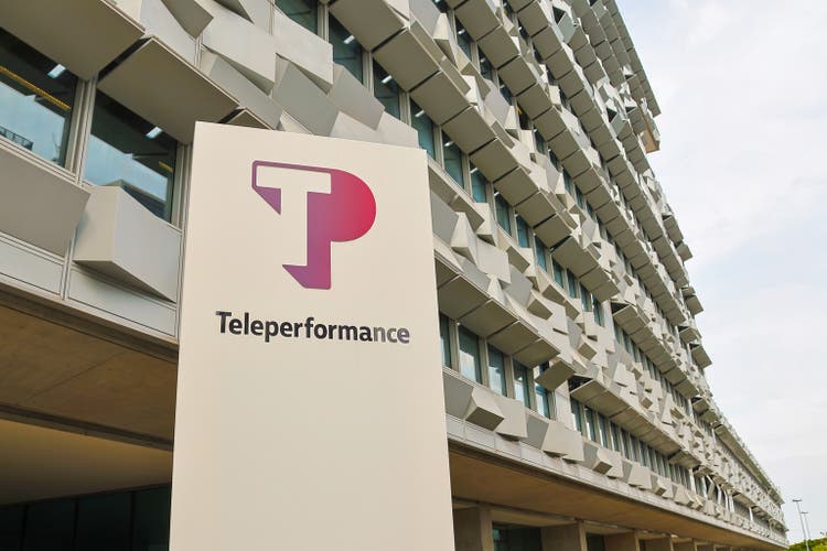 Exterior view of the teleperformance building, showcasing the company"s modern architecture