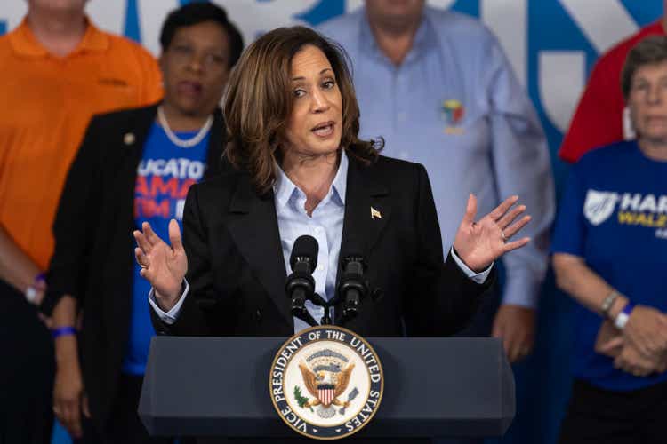 Harris calls for 28% capital gains tax, breaking with Biden's 39.6% proposal - report