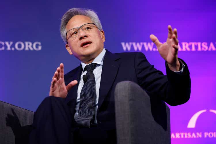 Nvidia CEO Jensen Huang Speaks At The Bipartisan Policy Center