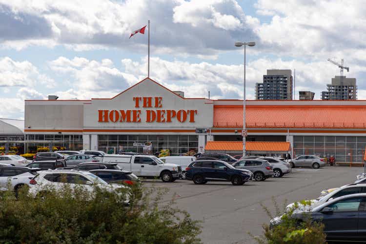 Home Depot Store and parking lot, in Ottawa, Canada