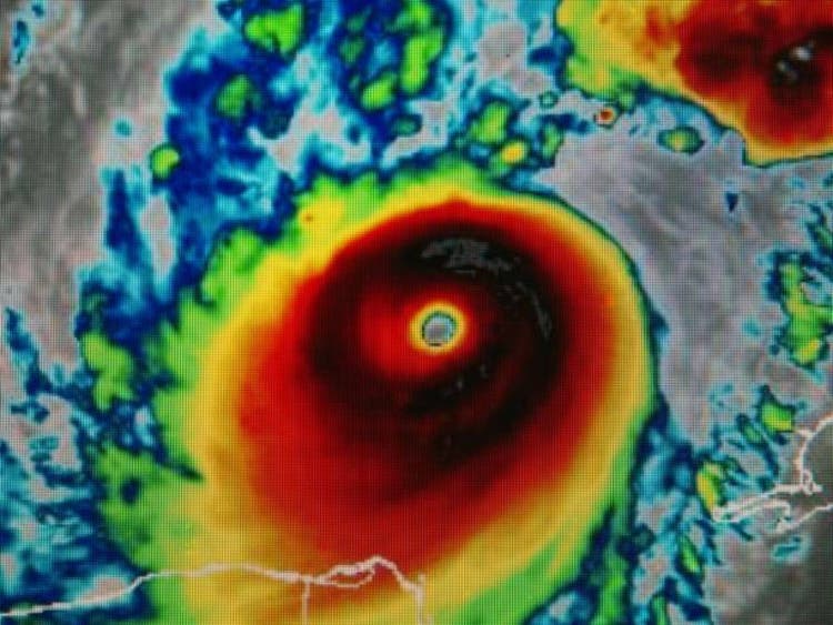 Category 5 hurricane Milton over the Gulf of Mexico threatens Florida