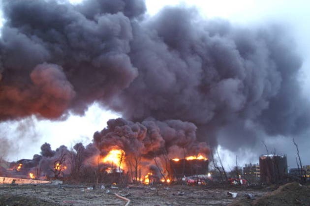 Buncefield oil storage facility explosion