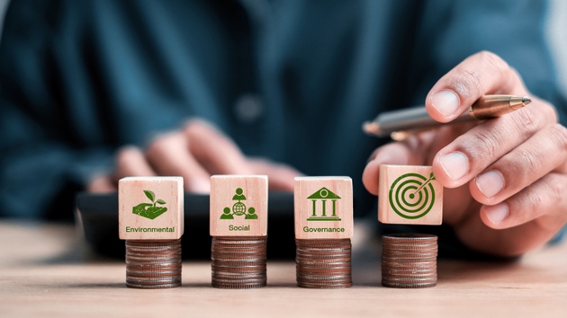 ESG environment social governance concept.Business cooperation for a sustainable environment.World sustainable environment concept. Web and Social Header Banners for ESG