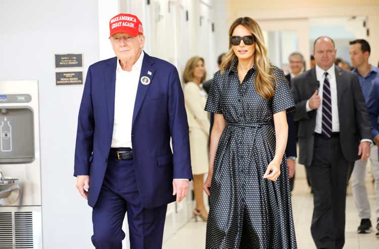 Republican Presidential Nominee Donald Trump Votes On Election Day