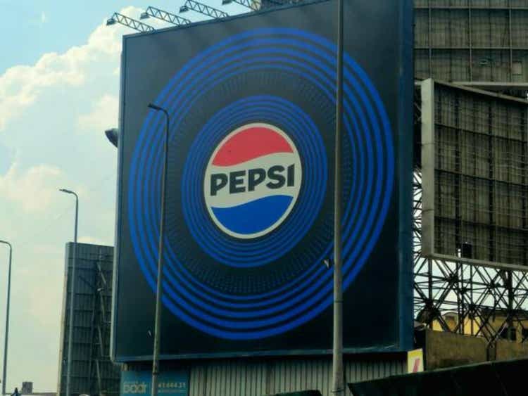 Pepsi advertisement, Pepsi is a carbonated soft drink with a cola flavor, manufactured by PepsiCo, originally created in 1893