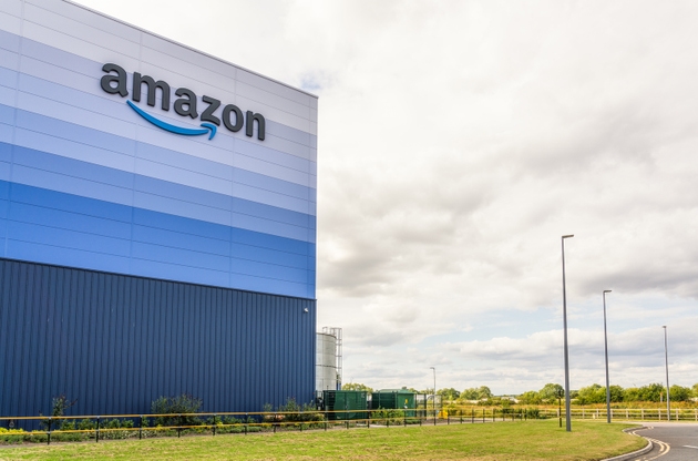 Large Amazon distribution centre in England